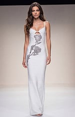 white embellished dress 50236