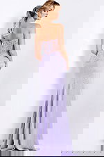 back of corset lilac dress 50238