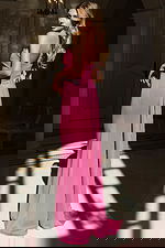 pink jersey fitted dress 50280