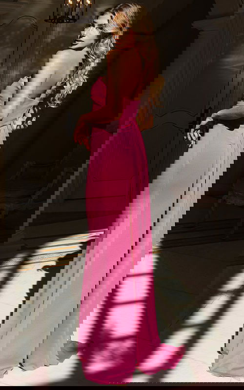 pink jersey fitted dress 50280