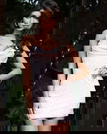 Jovani 51550 blush pink fitted mini dress with cowl neckline, crystal embellished spaghetti straps, and scattered iridescent rhinestones throughout