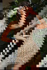 v neckline halter neck embellished gold dress 52060