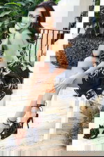 Strapless black and white floral mini dress with voluminous skirt