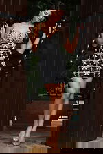 embelished black and sivler fitted dress 52449