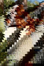 side of embellished nude dress 52609