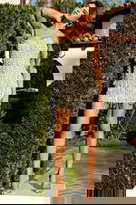 Strapless nude silver fringe mini dress