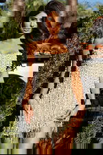 strapless beaded dress with fringe hem 52609