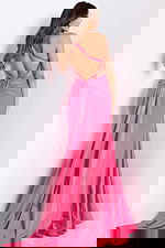 backless fuchisa dress 48291