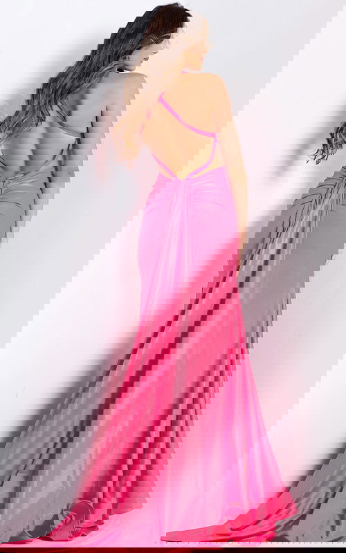 backless fuchisa dress 48291