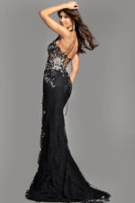 floral embellished dress D5028