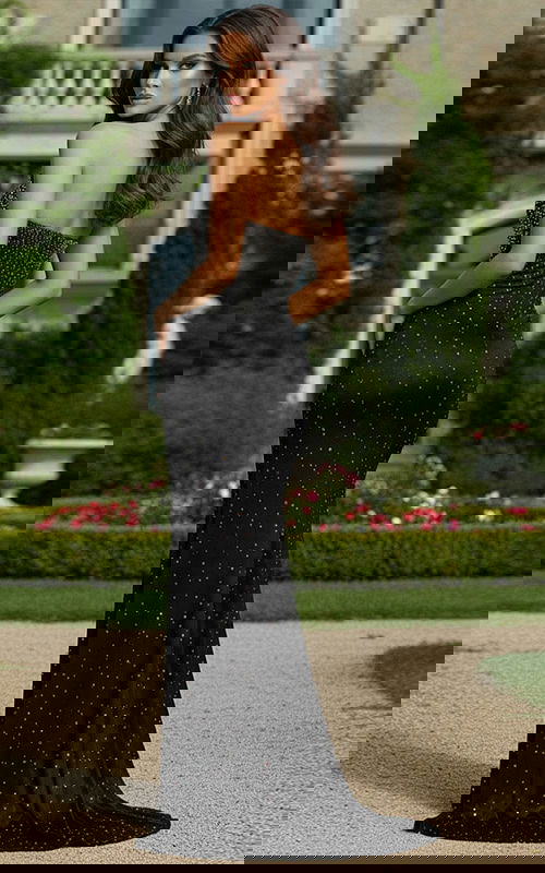 strapless mermaid dress D5411