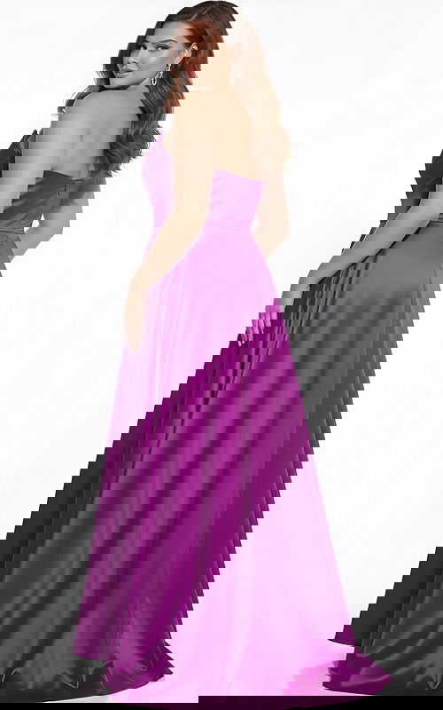 purple a line dress 42733