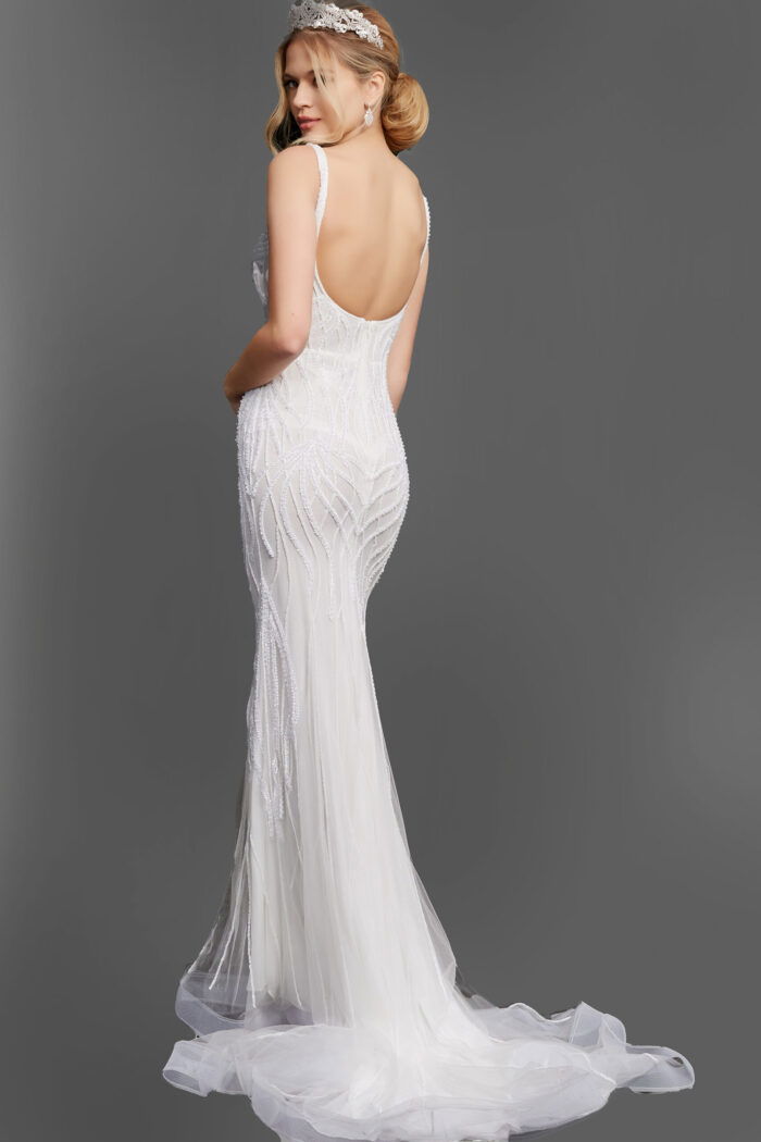 backless beaded dress JB06666