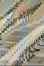 back view of a wedding dress with back buttons JB40013