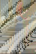 strapless off white wedding dress with back button JB40013