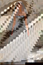 simple a line starpless dress JB40784