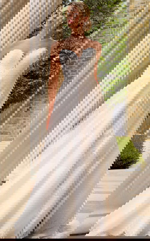 strapless a line dress JB42324