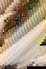 white tulle strapless wedding dress JB42324