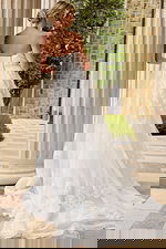 strapless long wedding dress JB42324