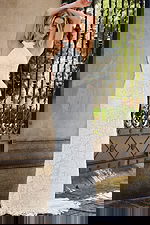 fitted halter neckline white dress JB42770