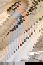 pleated one sholder a line dress JB43278B