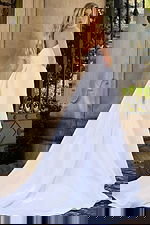 white simple wedding dress JB43622