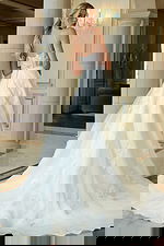 strapless a line wedding dress JB43863