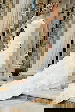 strapless ruffled skirt dress JB45120