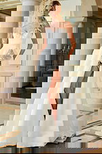 high slit beaded long wedding dress JB45132