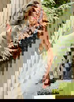 Scoop Neck Wedding Dress with Draped Skirt JB45620 - Image 3