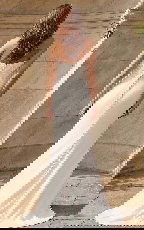 mermaid dress with back button JB45671