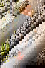 lace long sleeves fitted dress JB45767