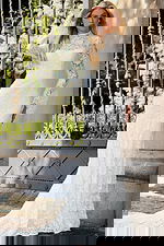 long sleeves lace high neck dress JB45767