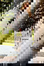 lace high neck fitted dress JB45767