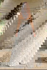 Back of lace ball gown dress JB45911