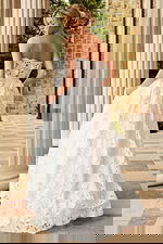 strapless corset bodice long dress JB45912