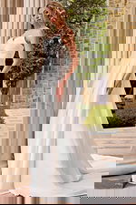 empire waist pleated skirt wedding dress JB46880