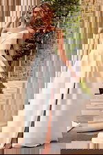 strapless high slit wedding dress JB46880