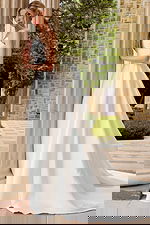 long pleated skirt wedding dress JB46880