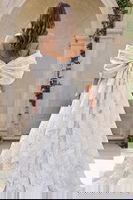 back of bow detail wedding dress JB47701