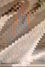 lace sweetheart neckline ball gown JB99062