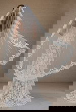 back of mermaid lace wedding dress JB99067