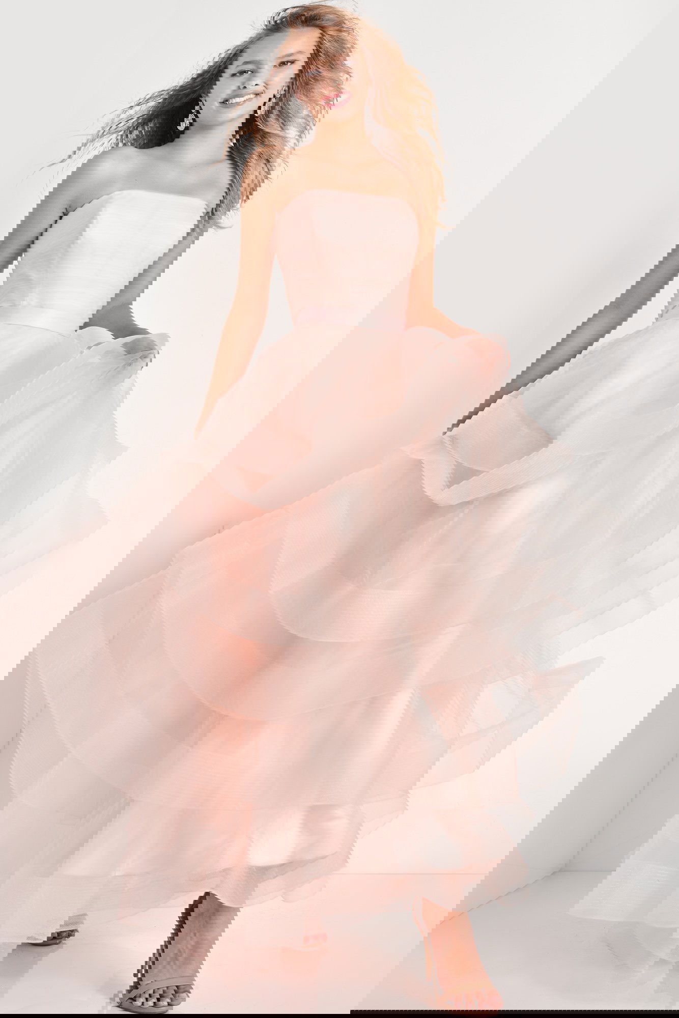 Strapless Straight Neck Long Jovani Girls Dress K02442 | Jovani