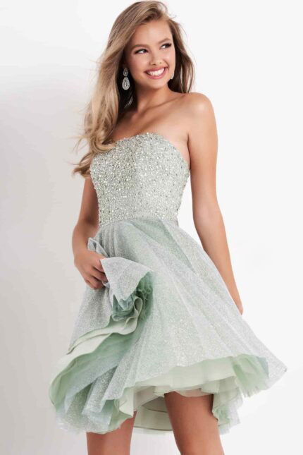 K04445-Mint-1-min-430x645 coret bodice embellished dress K59903