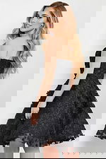 back of fit and flare dress K23516