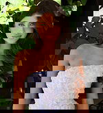 strapless lilac floral dress K42175