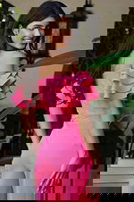 Off Shoulder Ruffle Sleeve Fitted Jumpsuit K44090 - Image 3