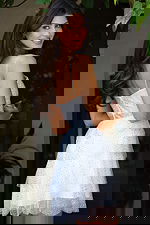 Beaded Bodice Spaghetti Strap Fit And Flare Dress K45723 - Image 5