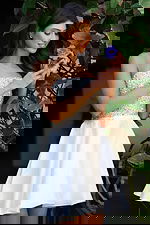 white embellished coreset bodice dress K46834