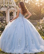 Sparkly tulle princess gown